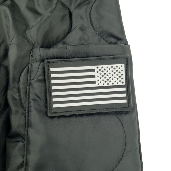 Grunt Style Jacket Men Large Puffer Full Zip Packable Black Hooded Quilted NWOT - Picture 8 of 12